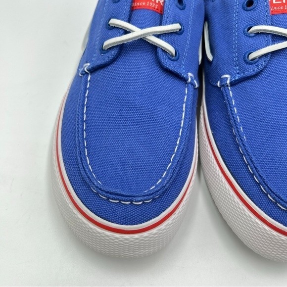 NEW Sperry Mens Size 8.5 STS23303 Bahama 3 Eye Blue Canvas Slip On Boat Shoes - Picture 5 of 13
